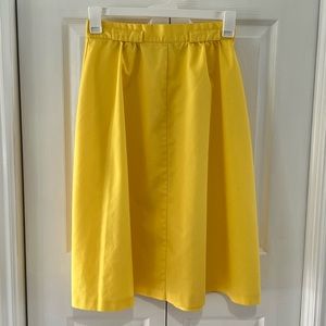 Vintage Hunter’s Glen Yellow Skirt Union Made ILGWU